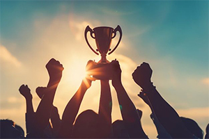 A professional rider on a horse